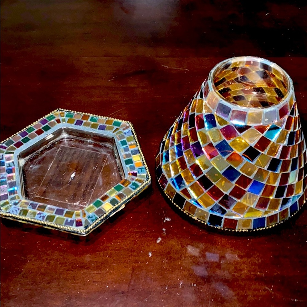 Partylite Global Fusion Shade & Tray